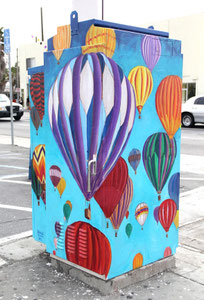 Traffic Control Box Mural for the City of Long Beach. 