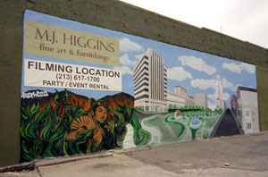 Mural for MJ Higgins Gallery in Downtown Los Angeles