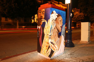 Traffic Control Box Mural for the City of Long Beach. 