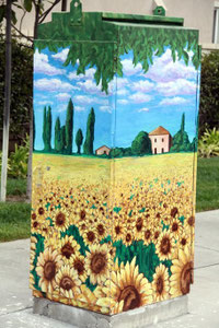 Traffic Control Box Mural for the City of Long Beach. 
