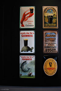 Affichage pub Guinness dans Pub