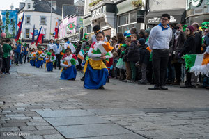 Galway, parade de la St-Patrick, amitié étrangère