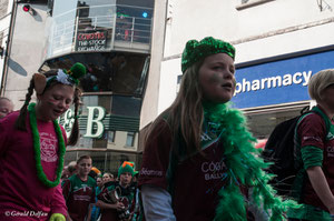 Galway, parade de la St-Patrick, club sportif