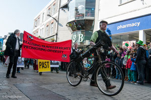 Galway, parade de la St-Patrick, les ramoneurs