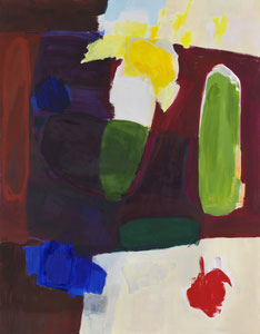 weiß blau gelb grün rot 3, 2018, 180 x 140 cm, oil on canvas