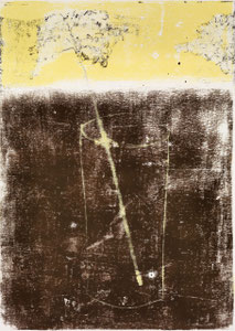 Blumen in Vase 5, 2015, 60 x 42 cm, on paper on wood