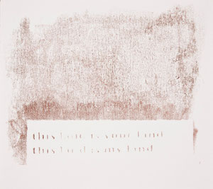 this land is your/my land 6, 2010, 48 x 54 cm, oil on paper