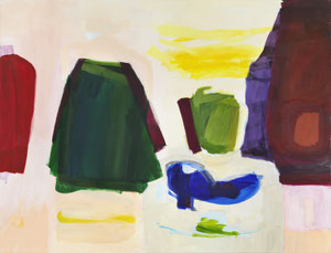 weiß blau gelb grün rot 5, 2018, 130 x 170 cm, oil on canvas