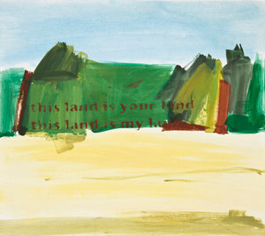 this land is your/my land 5, 2010, 48 x 54 cm, oil on paper