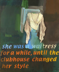 she was a waitress, 2003, 170 x 140 cm, oil on canvas