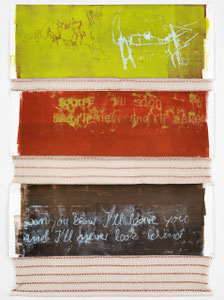 crucify your mind, 2015,154 x 106 cm, on paper and cloth