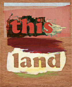 this land 2, 2010, 27 x 23 cm, oil on wood