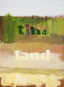 this land 1, 2010, 37 x 28 cm, oil on wood