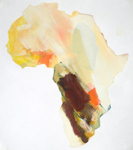 Africa 10, 2001, 54 x 48 cm, oil on paper