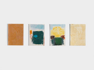 Goldrute, series of 4 monotypes, 2013, 30 x 21 cm, printing ink on paper on wood