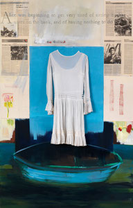 Alice's Adventures under Ground, 2011, 138 x 213 cm, oil and fabric on canvas