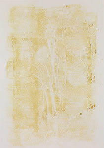 Blumen in Vase 3, 2015, 60 x 42 cm, on paper on wood