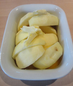 recette de la tarte pomme et crumble SANS SUCRE 