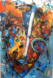 120 x 80 cm Acryl auf Leinwand