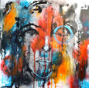 80 x 80 cm Acryl auf Leinwand