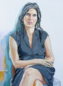 Holly (Portrait of A. Holland Houston), Oil on Canvas, 48 x 36 inches, 2013