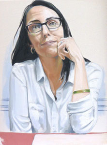 Eileen (Portrait of Eileen Yanoviak), Oil on Canvas, 24 x 18 inches, 2015