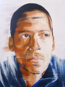 Study for Portrait of Moulay Guisse #2, Oil on Canvas, 16 x 12 inches, 2011