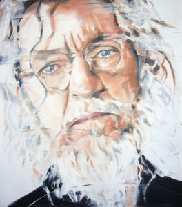 Study for Portrait of Ron Whitehead, Oil on Canvas, 16 x 12 inches, 2011