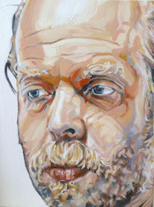  Study for Portrait of Will Oldham #4, Oil on Canvas, 16 x 12 inches, 2013