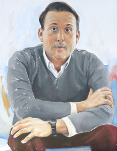 JP (Portrait of JP Davis), Oil on Canvas, 26 x 20 inches, 2015