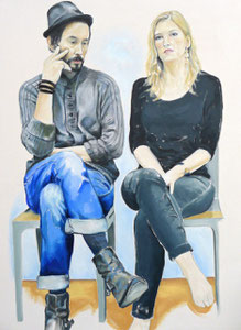 Russel & Shelley (Portrait of Russel & Shelley Hulsey), Oil on Canvas, 48 x 36 inches, 2015