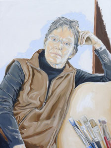Lynn (Portrait of Lynn Gitter), Oil on Canvas, 40 x 30 inches, 2014