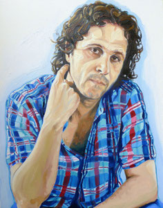 Self Portrait, Oil on Canvas, 30 x 24 inches, 2013