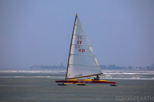 Ice yachting - Monnickendam