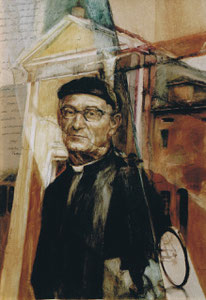 Portrait : A Don Lino, olio su tela