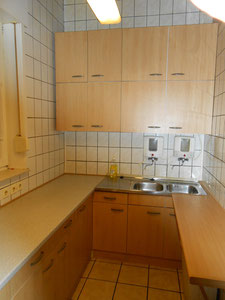 Kochbereich, ausgestattet mit einer neuen Einbauküche