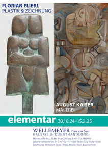 Plakat. Florian Flierl. Plastik & Zeichnung. August Kaiser. Malerei