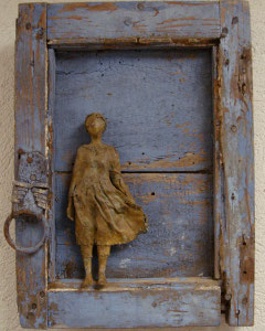 Porte bleue - 25 x15 x5 cm