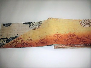 びんがた半幅帯　札幌のびんがた工房きものオーダーふじのびんがた工房