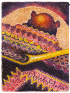 It´s in you, 2023 / Öl auf Frottee / 40x30 cm