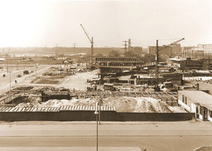 Werksvorplatz im Chemiepark Marl - April 1957