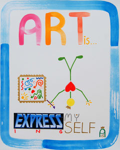 Art is... expressing myself (Andy Crown - 2015 - 40 x 50cm)