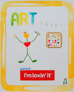 Art is... when I'm loving it (Andy Crown - 2015 - 40 x 50cm)
