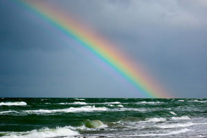 Regenbogen über der Nordsee. Klaus-Dieter Haak