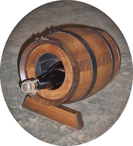 Cubitera barril para botella de cava o vino