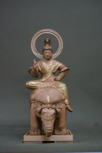 仏08　帝釈天像　　　　　　　　　　　　　　　　　　　　　　　桂