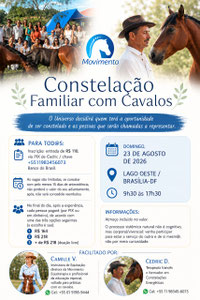 Constelaçoes familiares com cavalos - Brasilia DF - Cedric