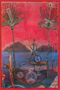 Le Jardin de Palerme  XXIV  Pigmenti e lacche su tela 100 x 150 x 4 cm.  2010