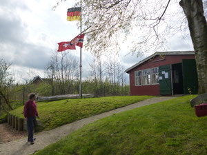 Kanuhaus von der Wasserseite