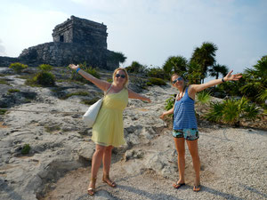 Tulum Early in the Morning, beating up the crowds!